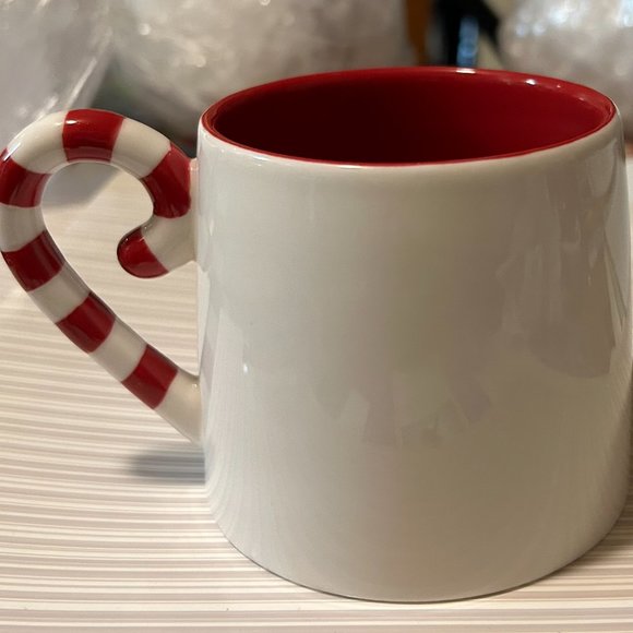 2014 Starbucks Candy Cane Handle Ceramic 12 oz. Coffee Mug - Picture 3 of 4